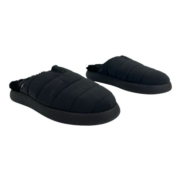 TOMS Womens Size 8.5 Alpargata Mallow Mule Slippers Black - Picture 1 of 7
